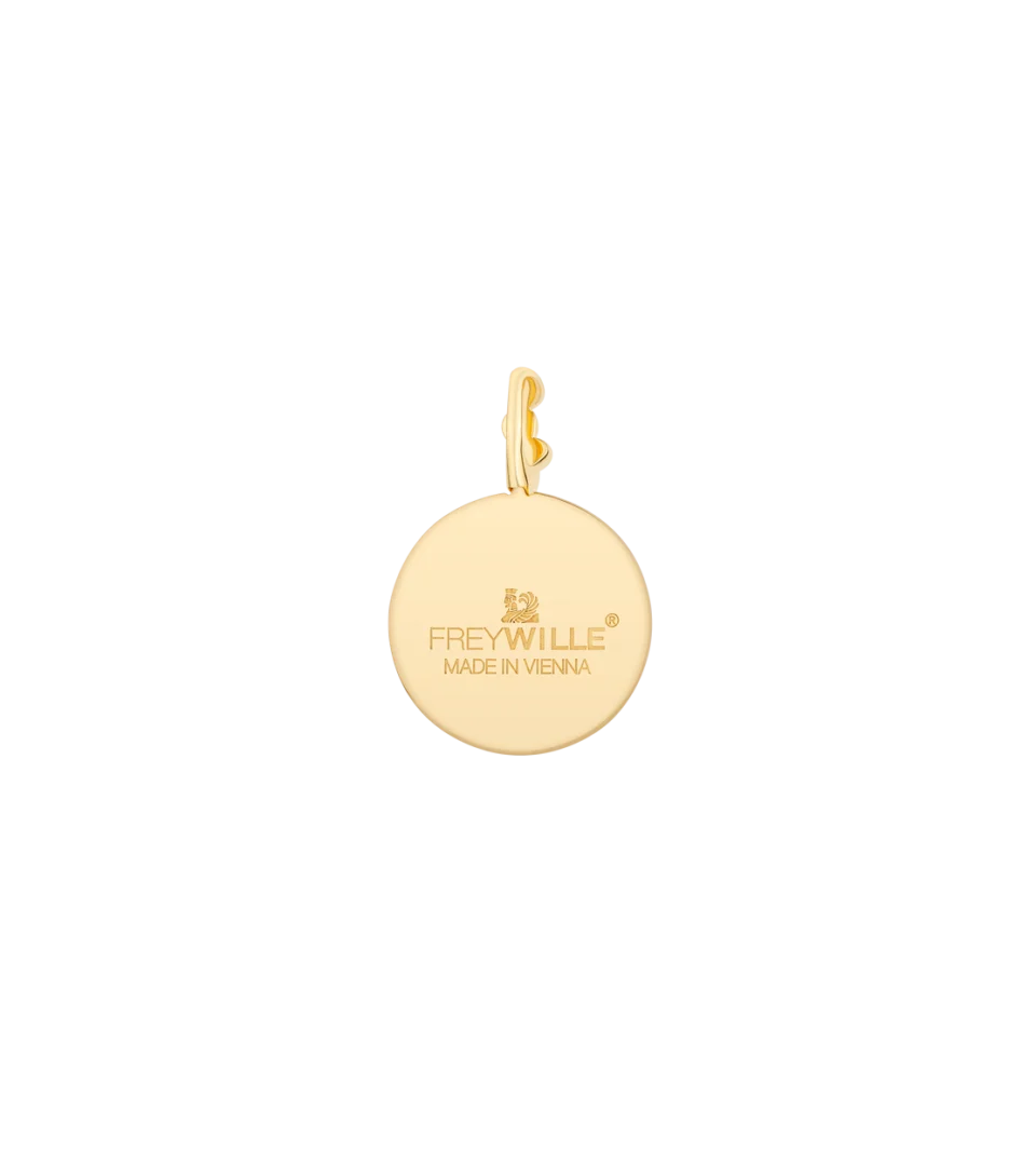Pendentif Freywille - Eliza Frida Kahlo ¡VIVA LA VIDA! , Plaqué or jaune (FK493EL1/1)