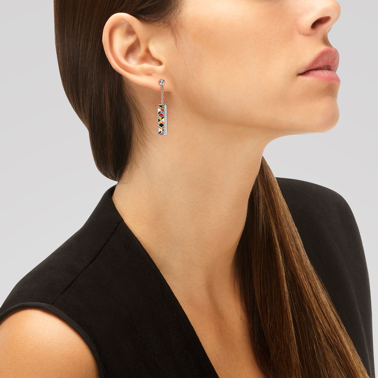 Boucles d'oreilles UNA STORIA - Siena, Argent et Zircons (BO121193)