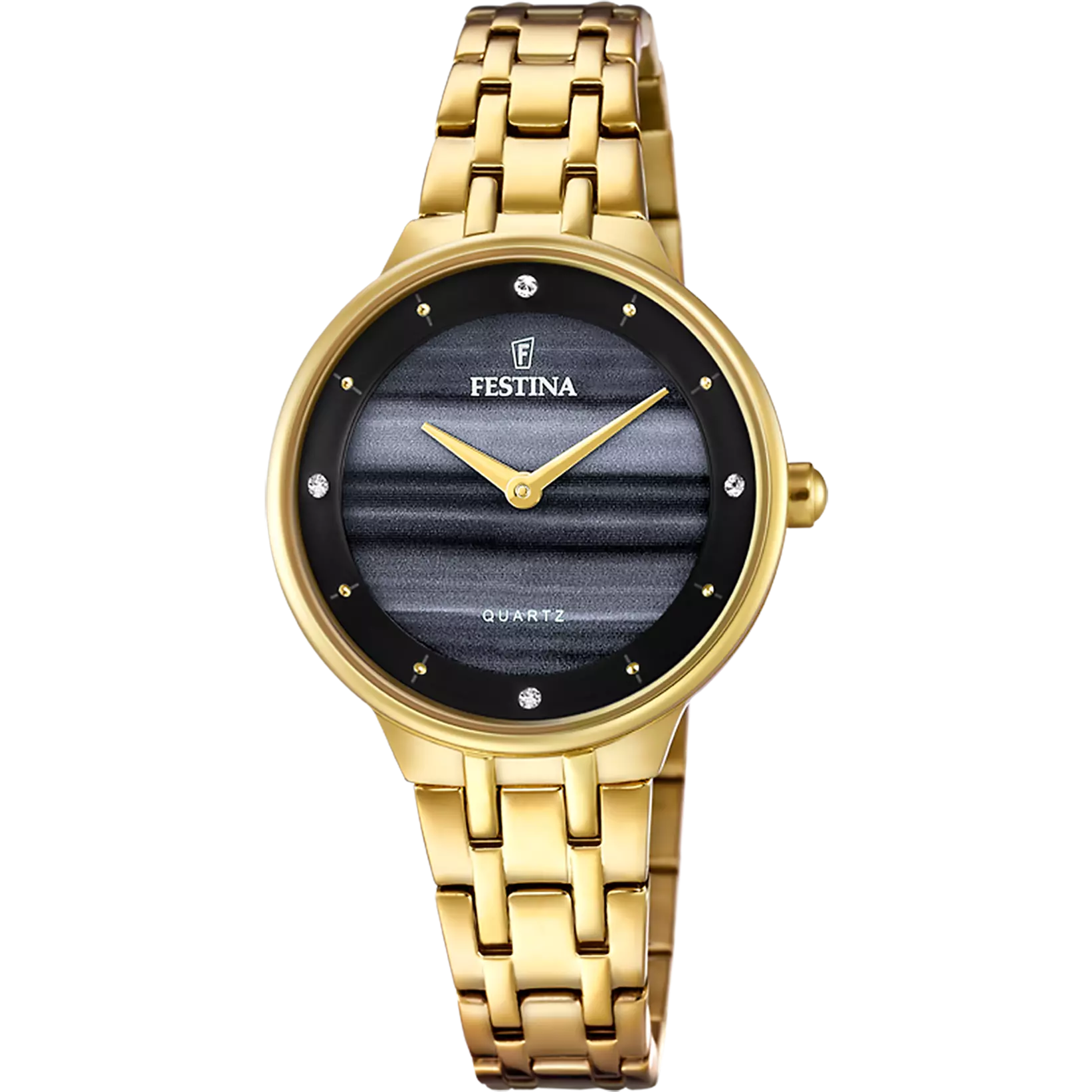 Festina - Acier Jaune Cadran Noir (F20601/D)