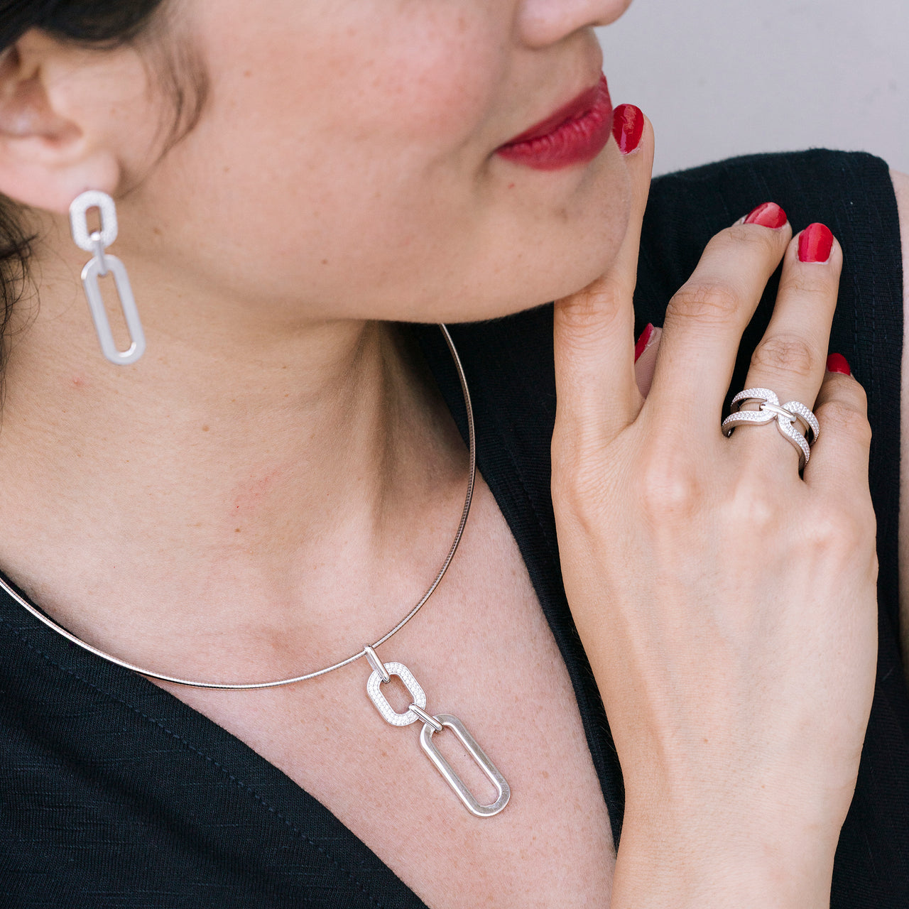 Pendentif UNASTORIA - Bath, Argent et Zircons (BQ160123)