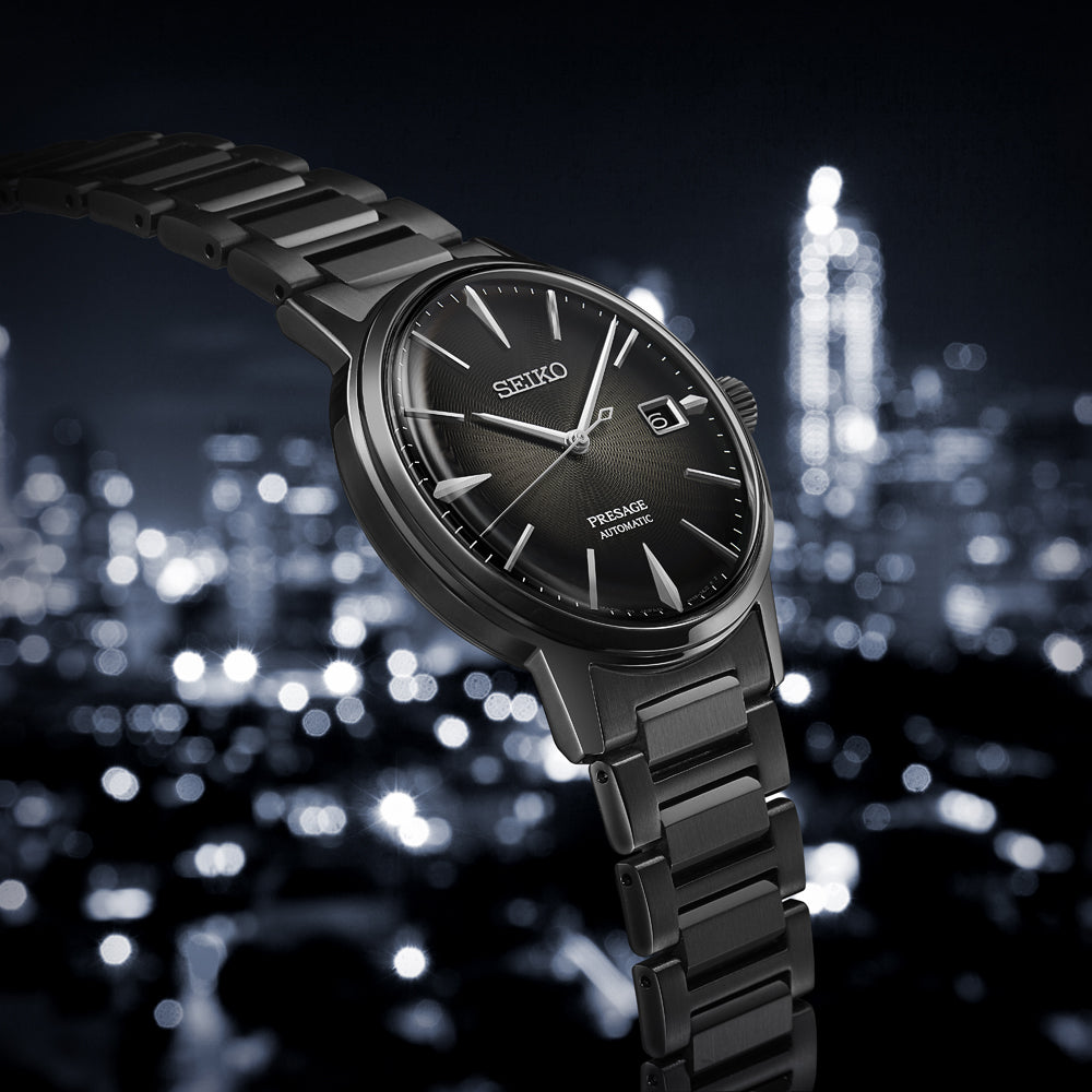 Seiko - Presage Cocktail Black Velvet AUTOMATIQUE 3 AIGUILLES (SRPJ15J1 )