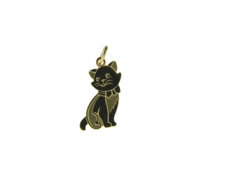 Pendentif Chat - Or Jaune (020450)