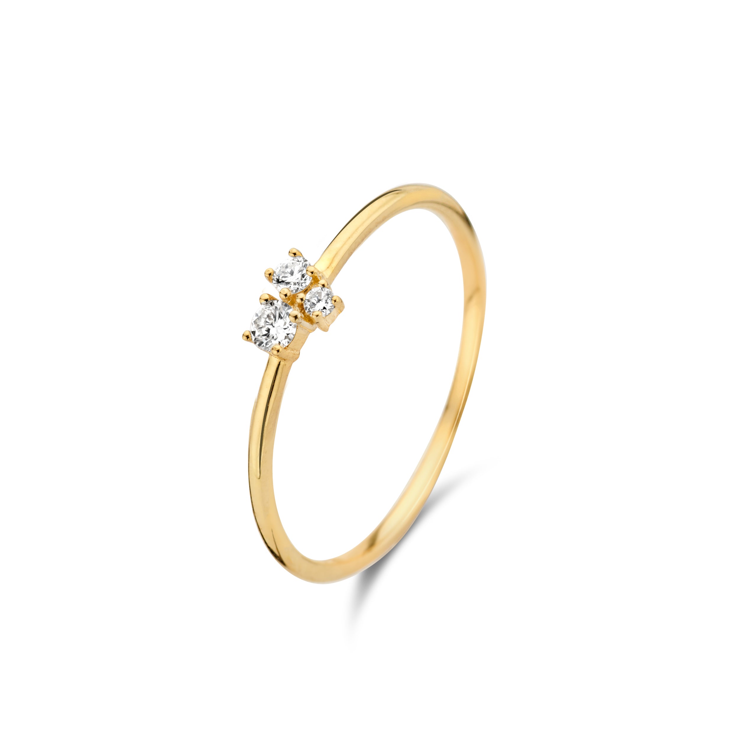 Bague avec motif - Or Jaune, Diamants (064461/A)