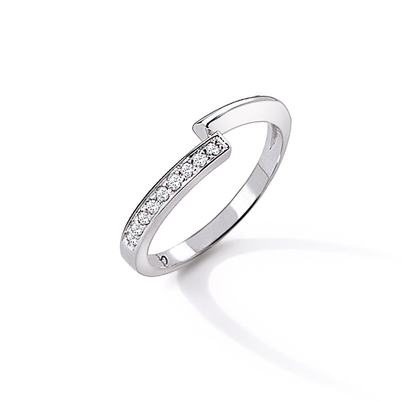 Bague Garel Envol - Or Blanc, Diamants (10FS14G)