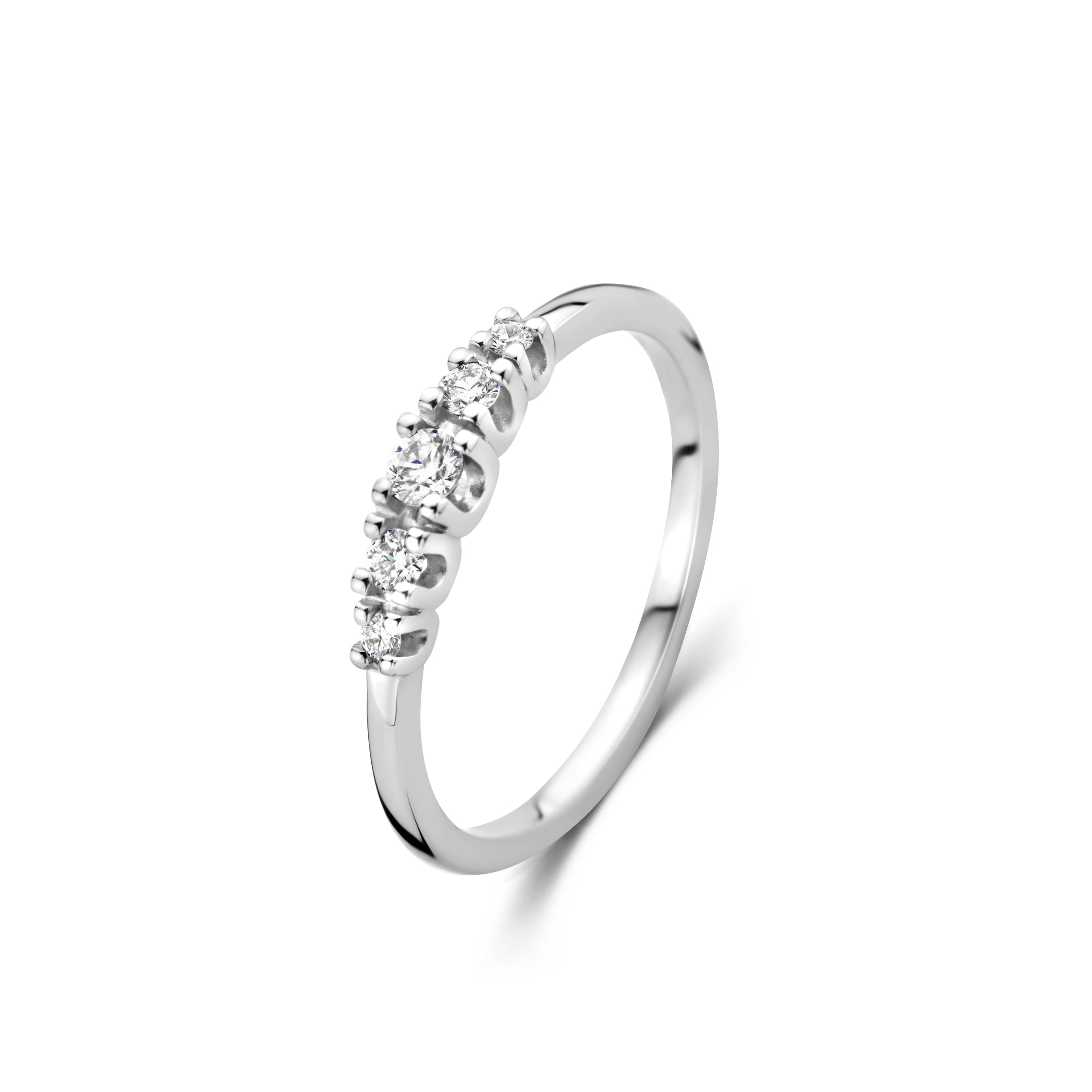 Bague avec motif - Or Blanc, Diamants (91LQ25/A)
