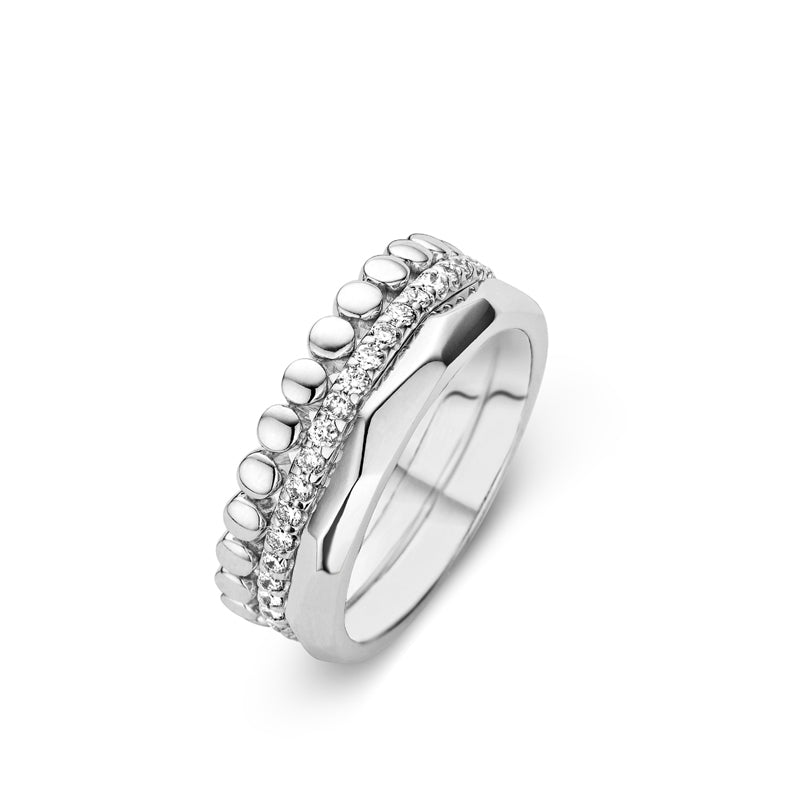 Bague One More - Ischia Or Blanc et Diamants (054709A)