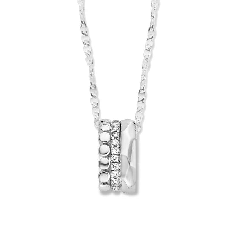 Pendentif One More - Ischia Or Blanc et Diamants (055248A)