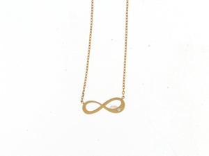 Collier avec motif Infini - Or Jaune, Diamants (056972A)