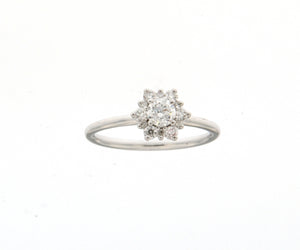 Bague avec motif - Or Blanc, Diamants (064606A)