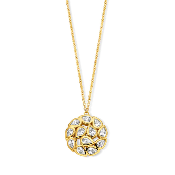 Collier avec motif - Or Jaune, Diamants (067570A)