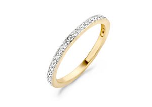 Blush - Bague - Or Jaune et Blanc 14k, Zircons (1119BZI)