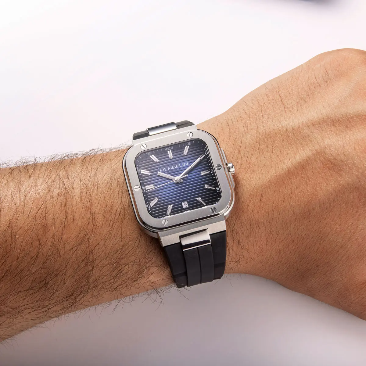 Herbelin - Cap Camarat Square et FKM Noir (12246A15CA)