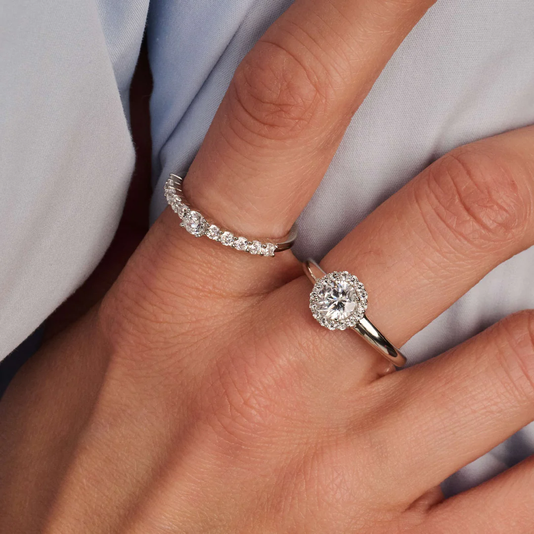 Bague TI SENTO - Argent, zircons (12416ZI)