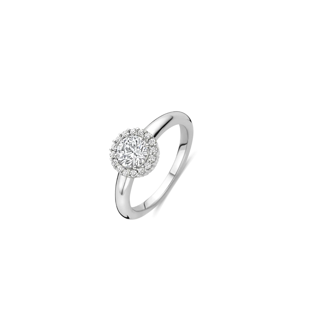 Bague TI SENTO - Argent, zircons (12416ZI)