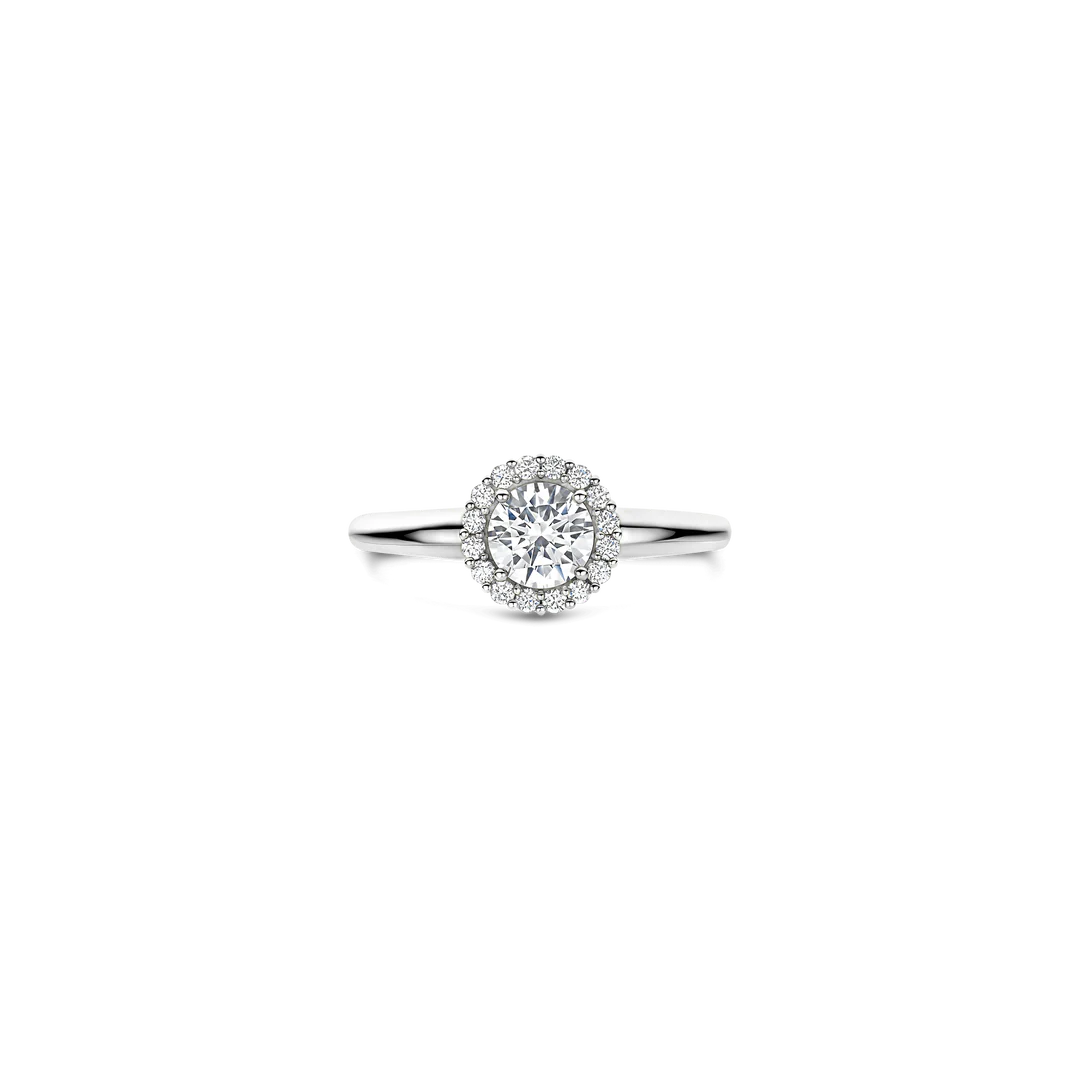 Bague TI SENTO - Argent, zircons (12416ZI)