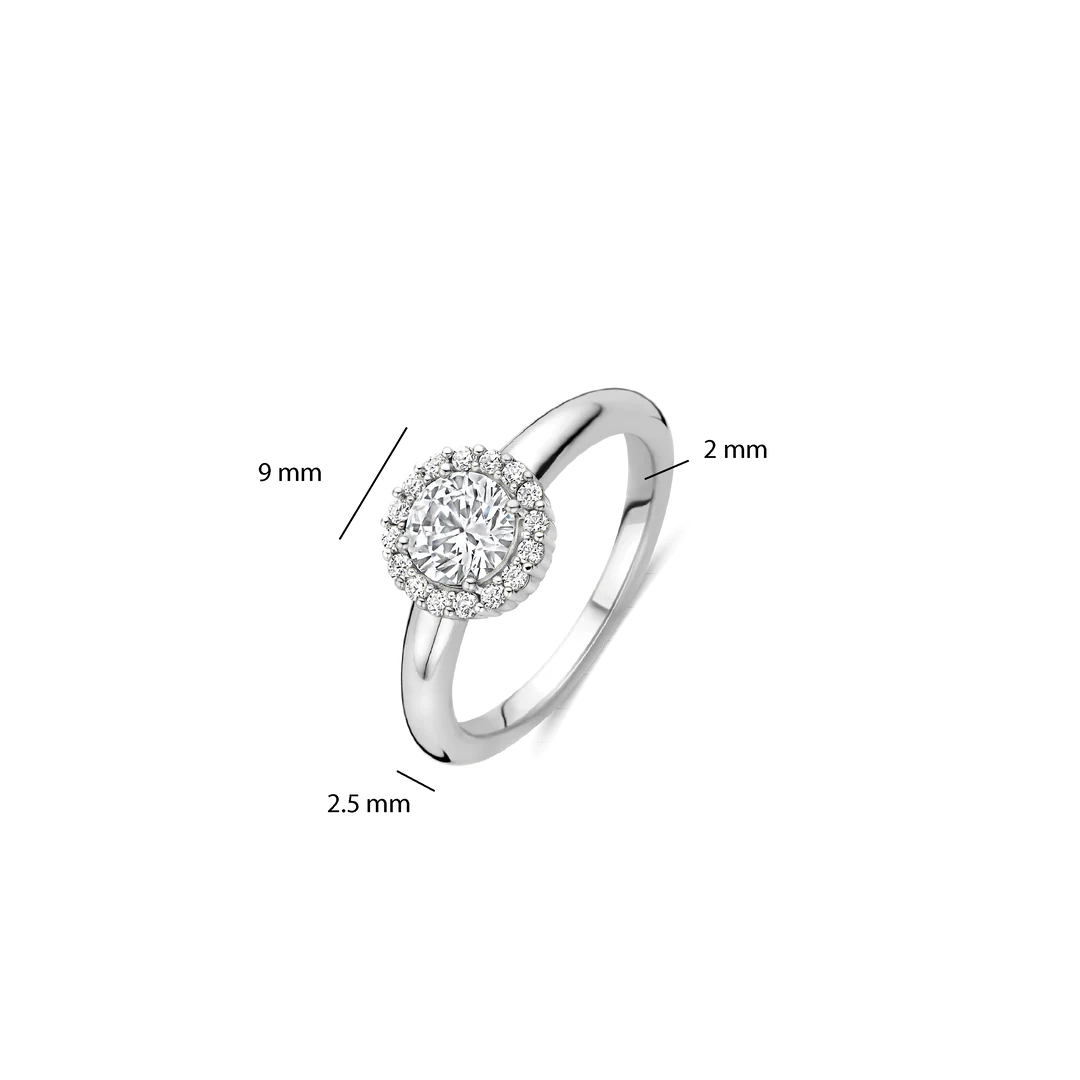 Bague TI SENTO - Argent, zircons (12416ZI)