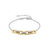 Bracelet TI SENTO - Argent bicolore doré et Zircons (23032ZY)