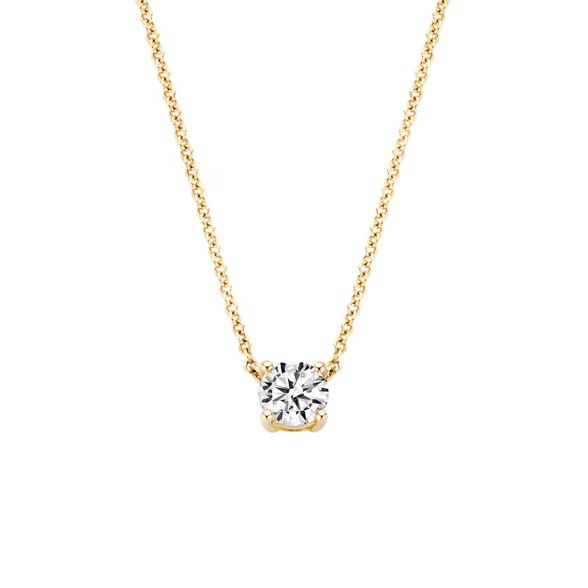 Blush - Collier - Or Jaune 14k, zircon (3049YZI)