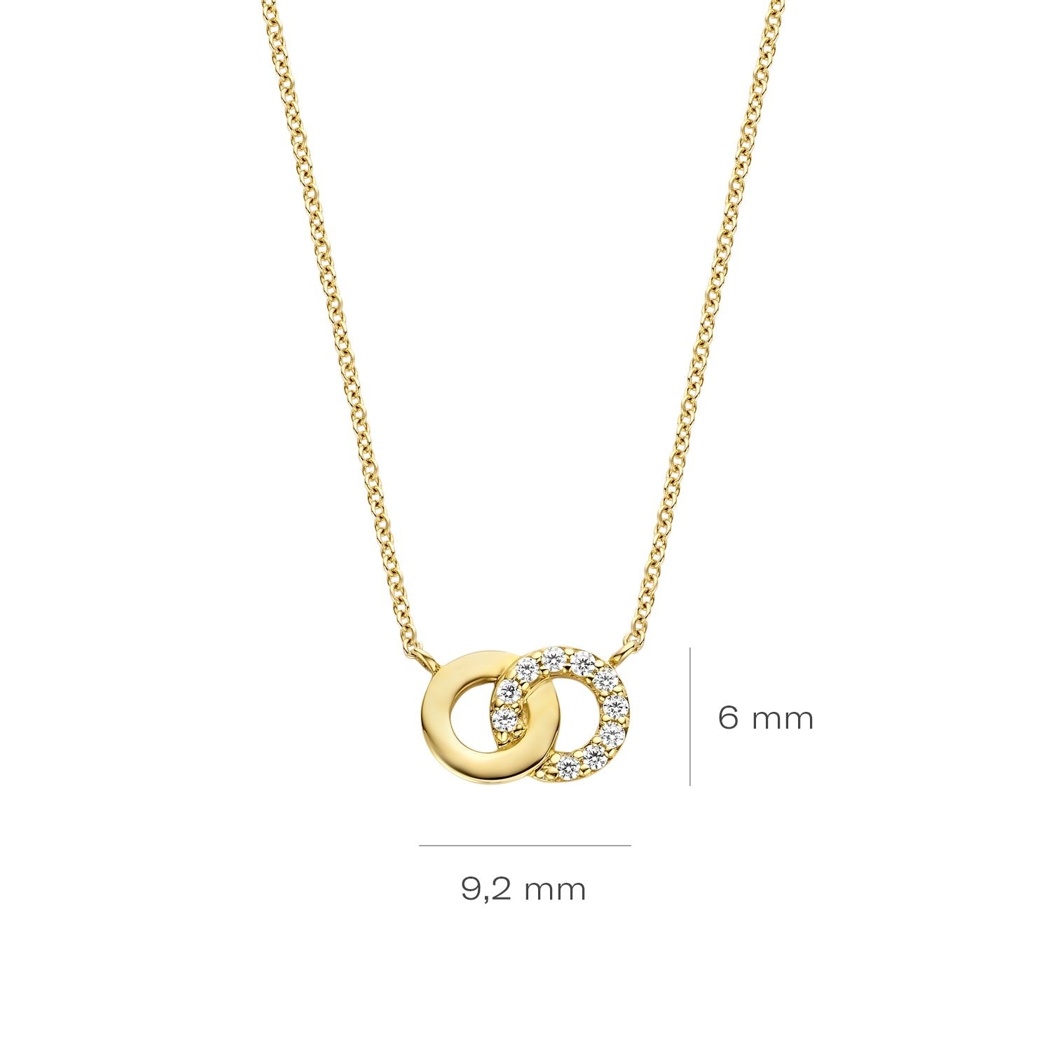 Blush - Collier - Or Jaune 14k, zircon (3126YZI)