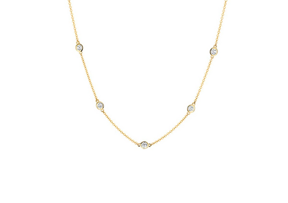 Blush - Collier - Or Jaune 14k, zircon (3172YZI)