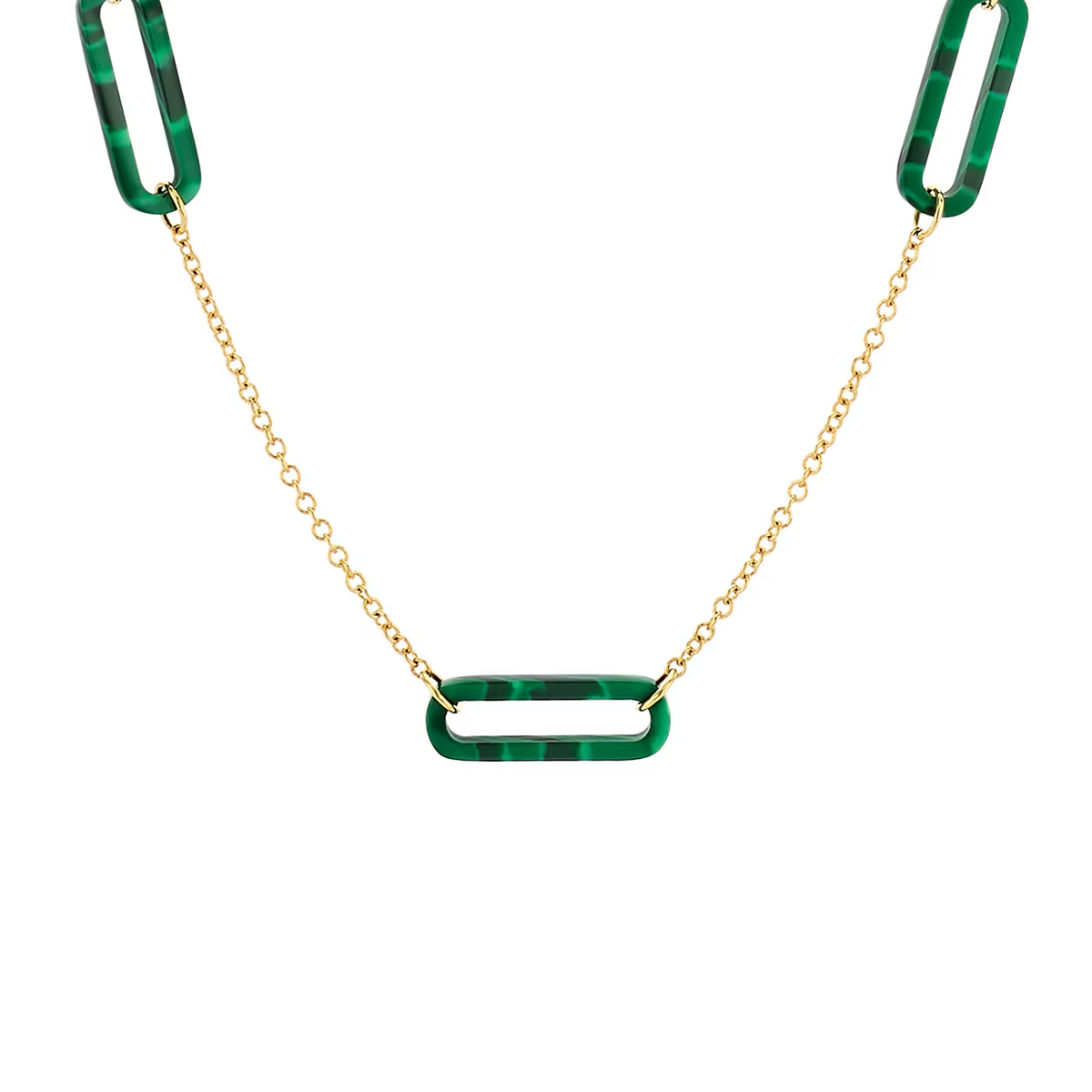 Blush - Collier - Or Jaune 14k, malachite (3204YMA)