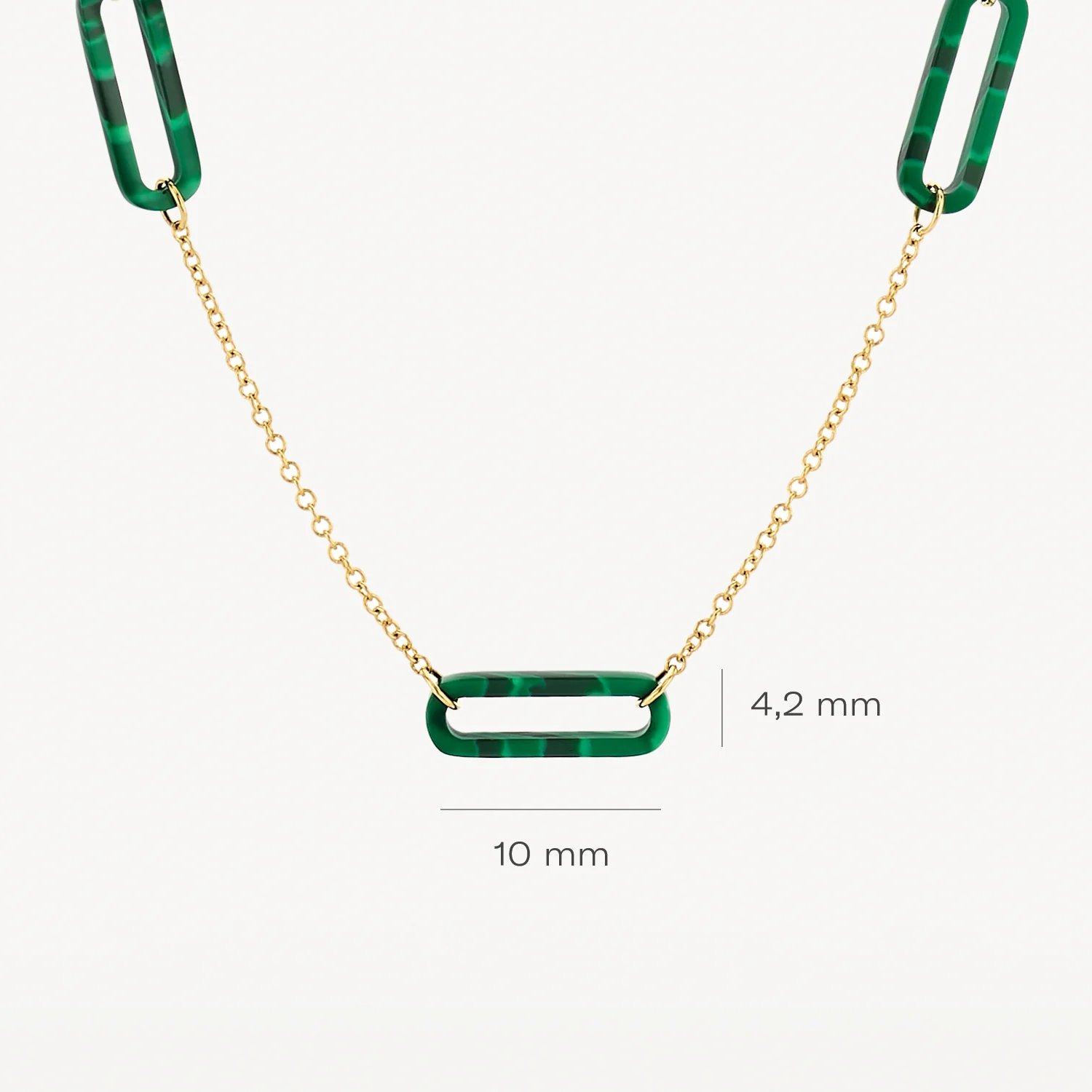 Blush - Collier - Or Jaune 14k, malachite (3204YMA)