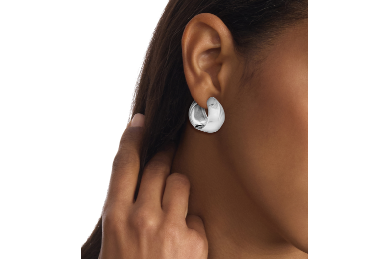 Boucles d'oreilles Créoles Calvin Klein - Acier (35000819)