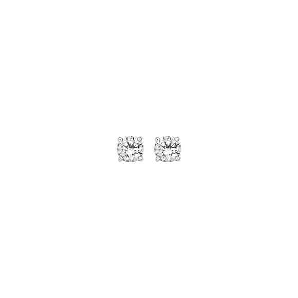 Blush - Boucles d'oreilles - Or Blanc 14k, Zircons (7127WZI)