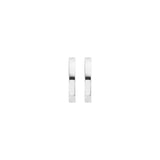 Blush - Boucles d'oreilles créoles - Or Blanc 14k (7202WGO)