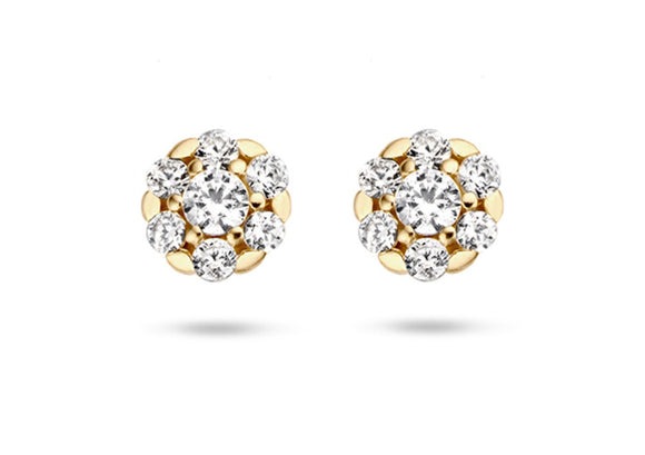 Blush - Boucles d'oreilles - Or Jaune 14k, Zircon (7241YZI)