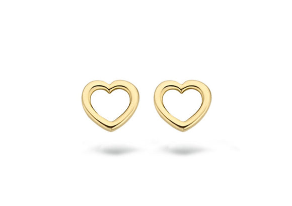 Blush - Boucles d'oreilles cœur - Or Jaune 14k (7246YGO)