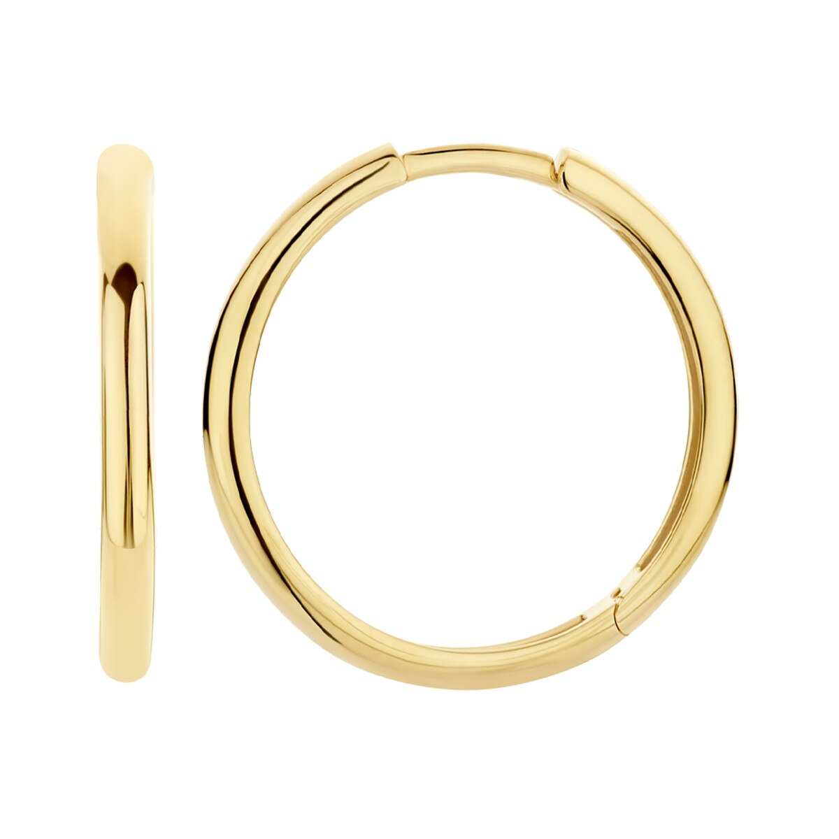 Blush - Boucles d'oreilles créoles - Or Jaune 14k (7274YGO)