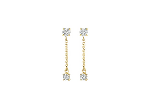 Blush - Boucles d'oreilles - Or Jaune 14k, Zircon (7346YZI)