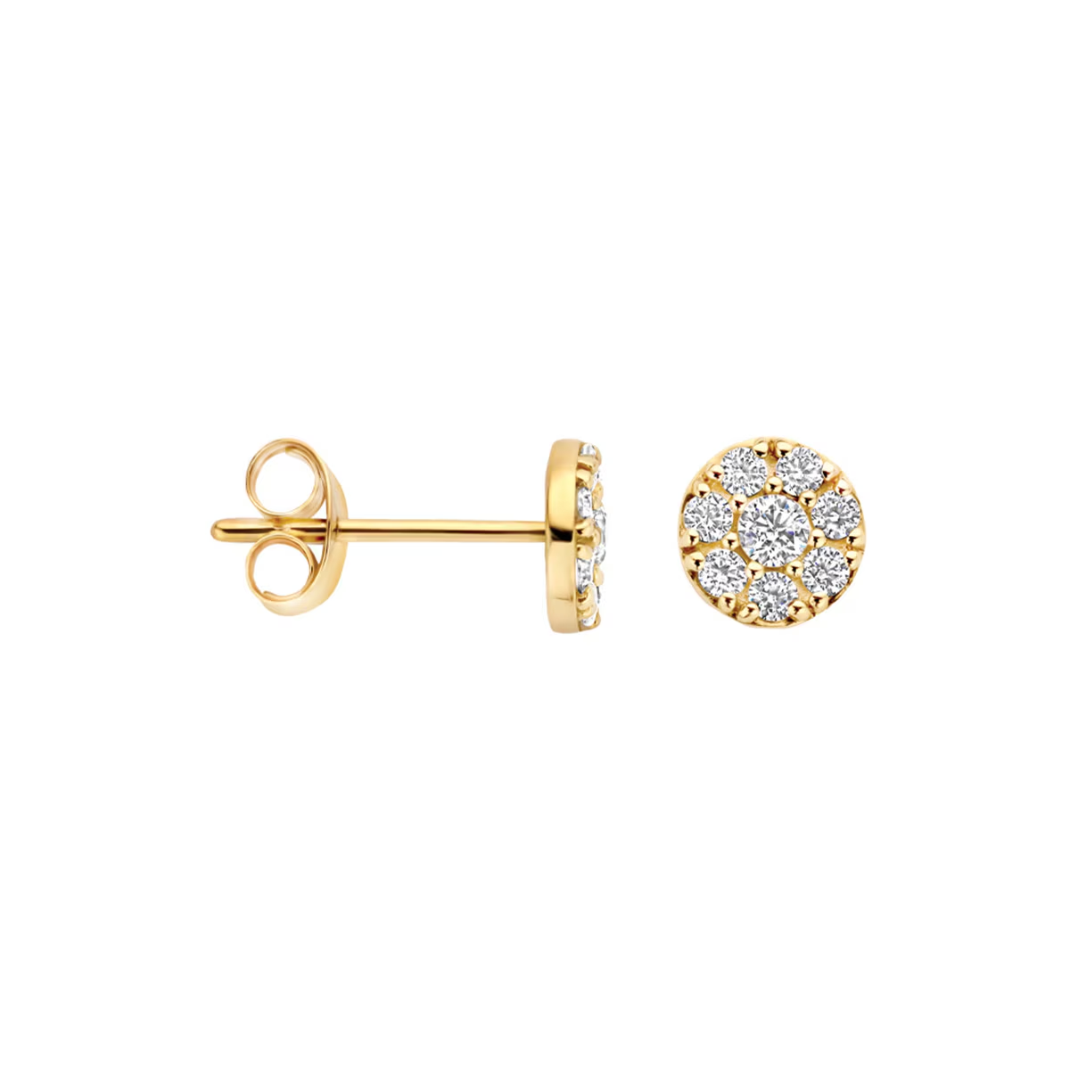 Blush - Boucles d'oreilles - Or Jaune 14k, Zircon (7396YZI)