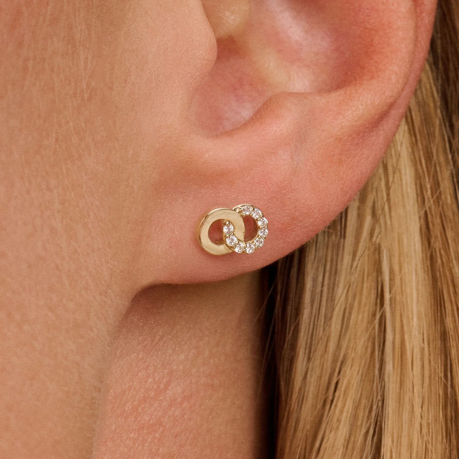 Blush - Boucles d'oreilles - Or Jaune 14k, Zircon (7397YZI)