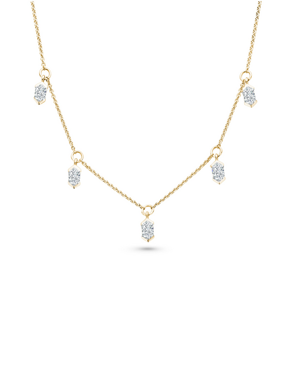 Collier FJF - Bella, Plaqué or et Zircons (FJF0010018Y)