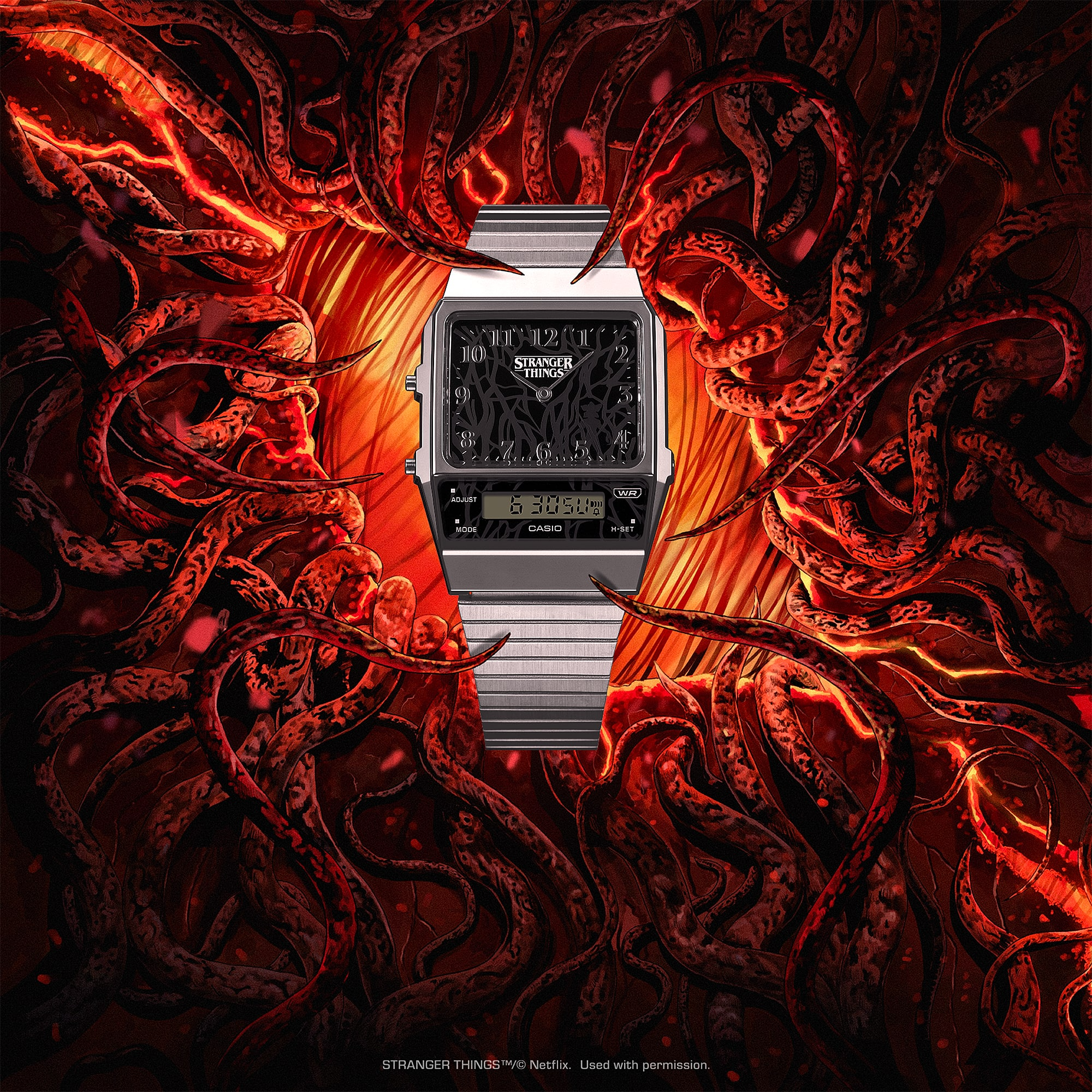 Casio - Vintage Edgy Stranger Things Édition limitée (AQ-800EST-1AER)