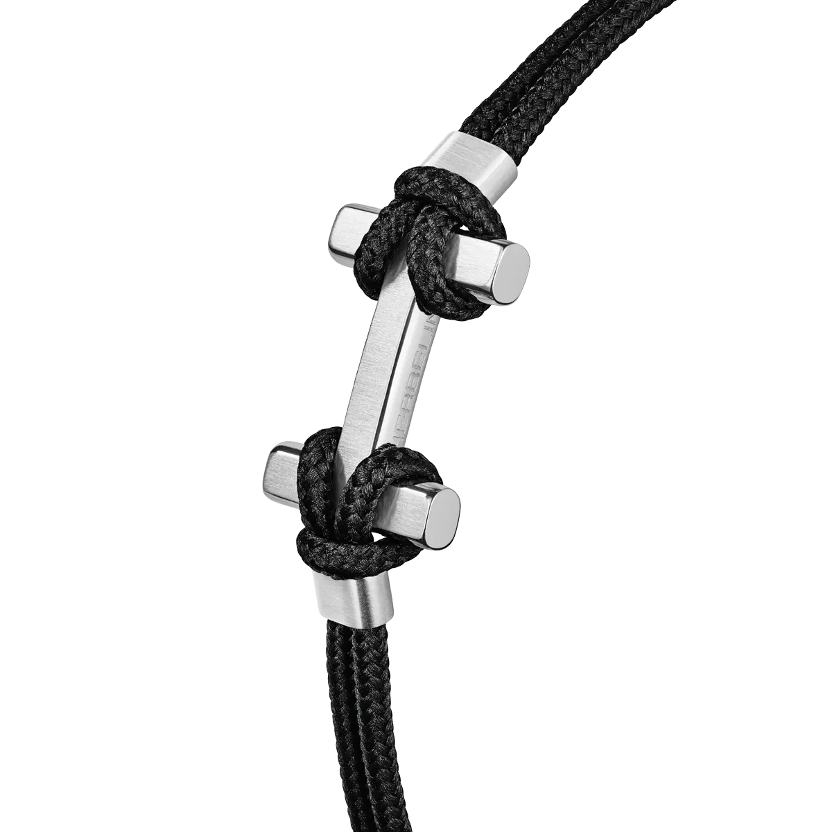Bracelet Herbelin - Amarrage, Acier et Nylon Noir (BH20ABNR)
