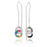 Boucles d'oreilles UNA STORIA - Fidji, Argent et Zircons (BO14011)