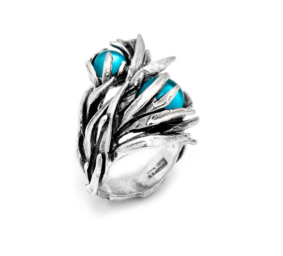 Bague Giovanni Raspini - Posidonia, Nacre et Quartz (11476)