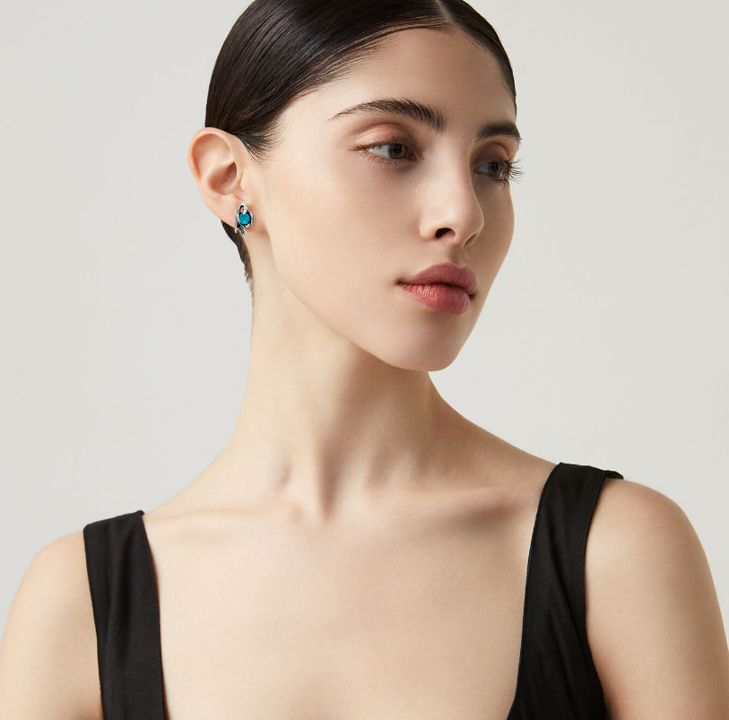 Boucles d'oreilles Giovanni Raspini - Posidonia, Argent, Nacre et Quartz (11482)