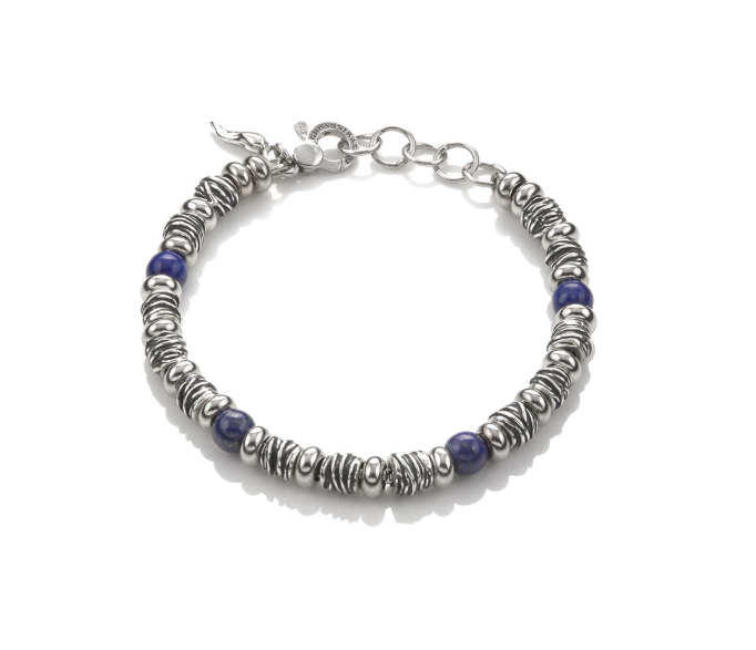 Bracelet Giovanni Raspini - Homme Bond, Argent et Lapis Lazuli (10695L)
