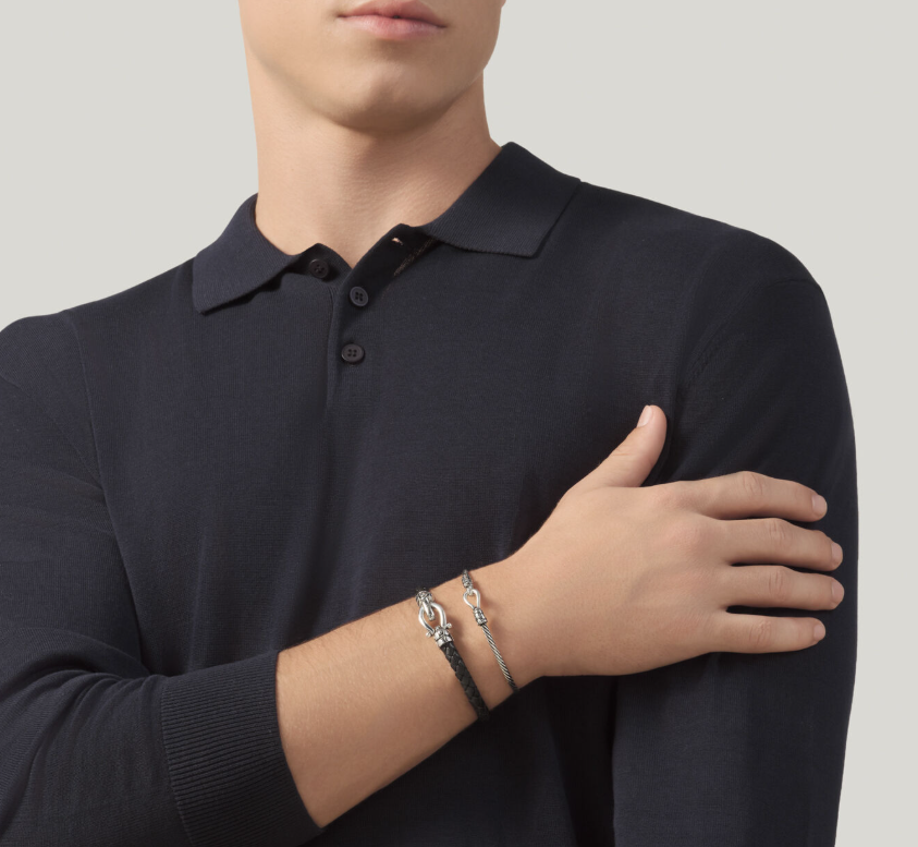 Bracelet Giovanni Raspini - Homme Croco, Argent (12567L)