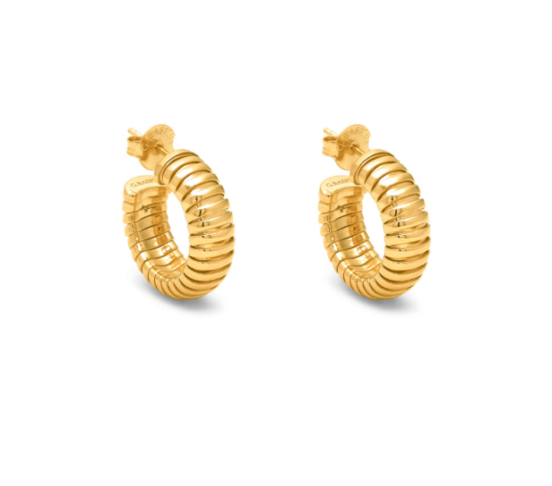 Boucles d'oreilles Giovanni Raspini - Tubogas, Plaqué or (12543)
