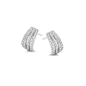 Boucles d'oreilles Naiomy - Argent et zircons (N3S56)