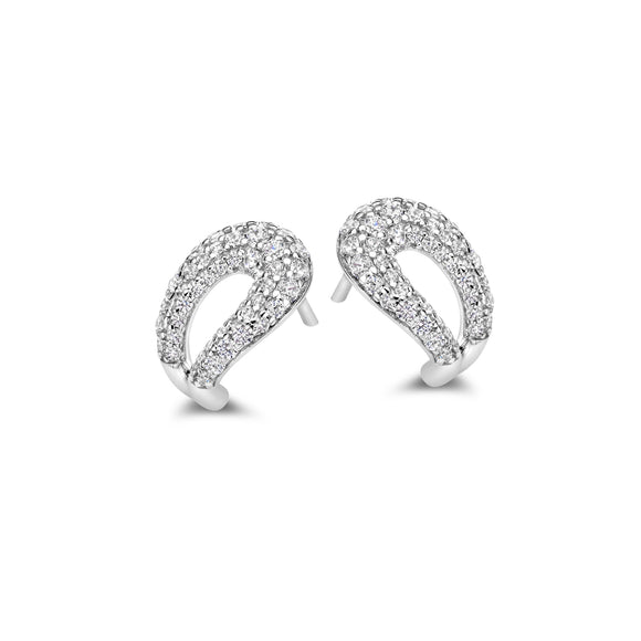 Boucles d'oreilles Naiomy - Argent et zircons (N3S59)