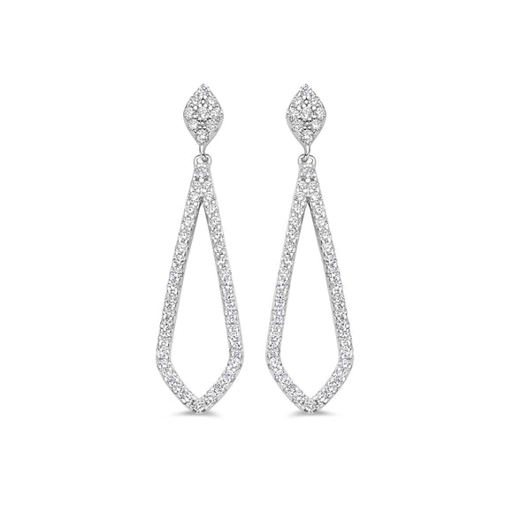 Boucles d'oreilles Naiomy - Argent et zircons (N3T52)