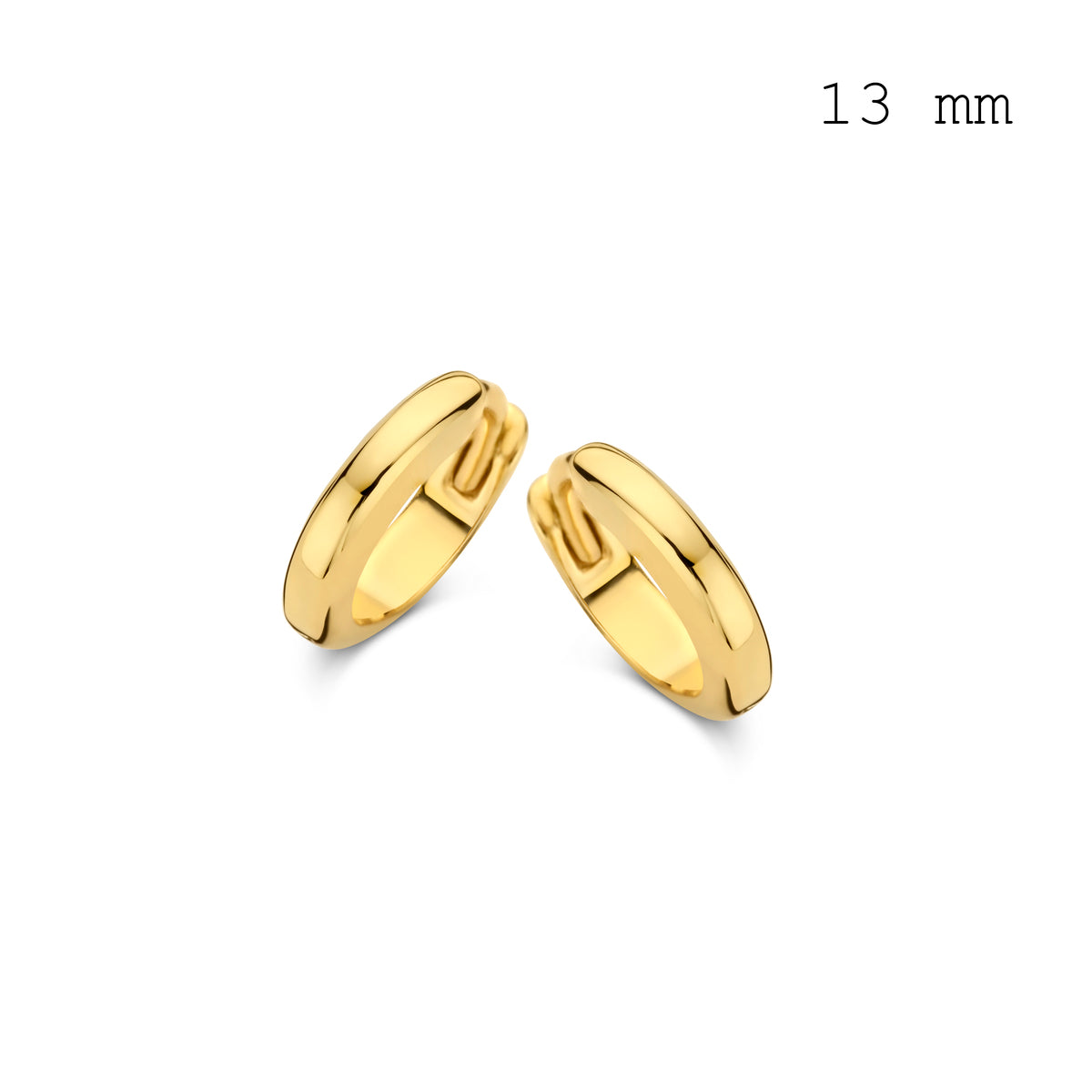 Créoles Boucles d'oreilles Naiomy - Plaqué or 13mm (N3W74)