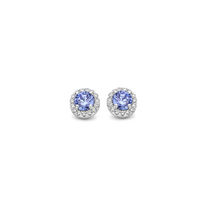 Boucles d'oreilles Naiomy - Argent et Zicrons, pierres bleues (N3Y65)