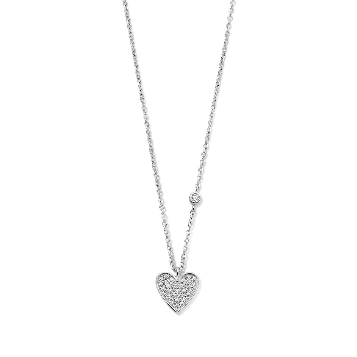 Collier Coeur Naiomy - Argent et zircons (N3Z67)